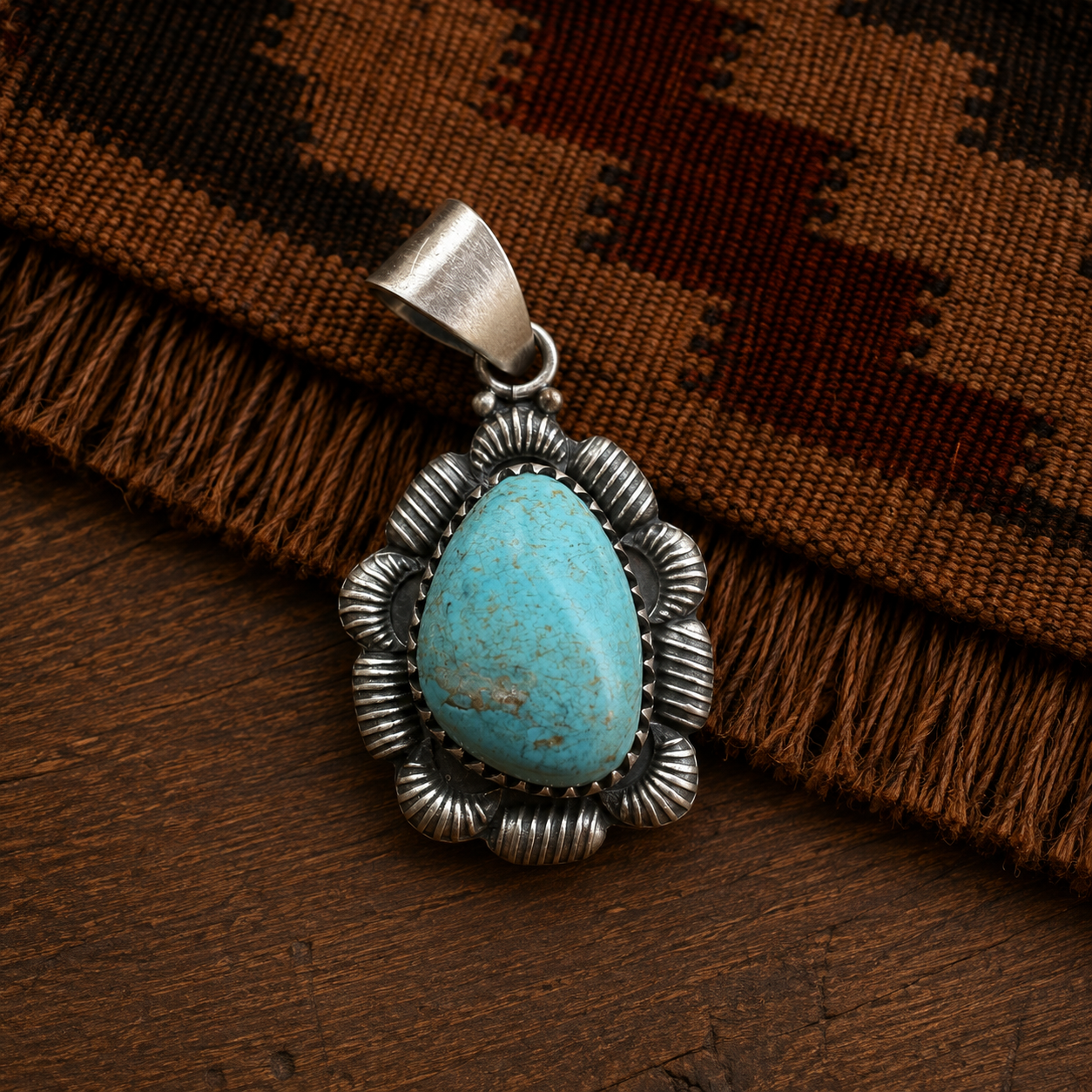 Stella Blue Turquoise Pendant