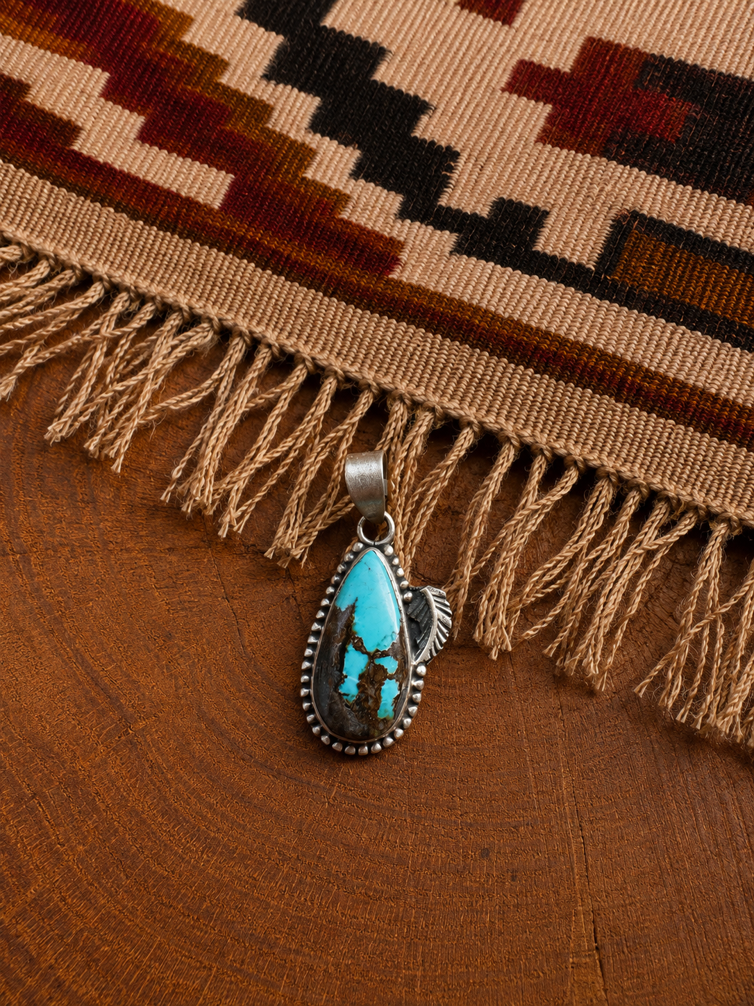 Blackjack Turquoise Sterling Silver Pendant