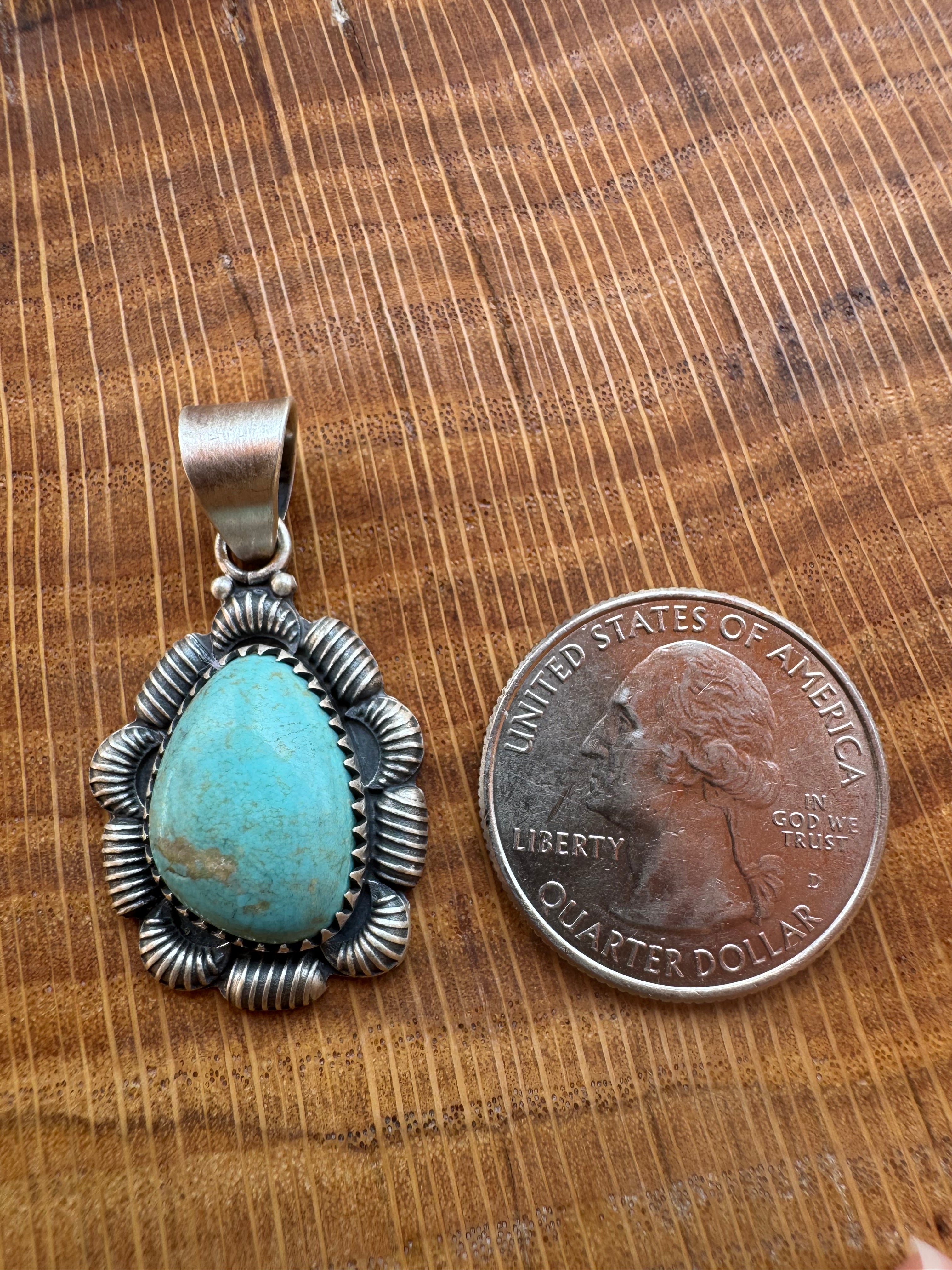 Stella Blue Turquoise Pendant