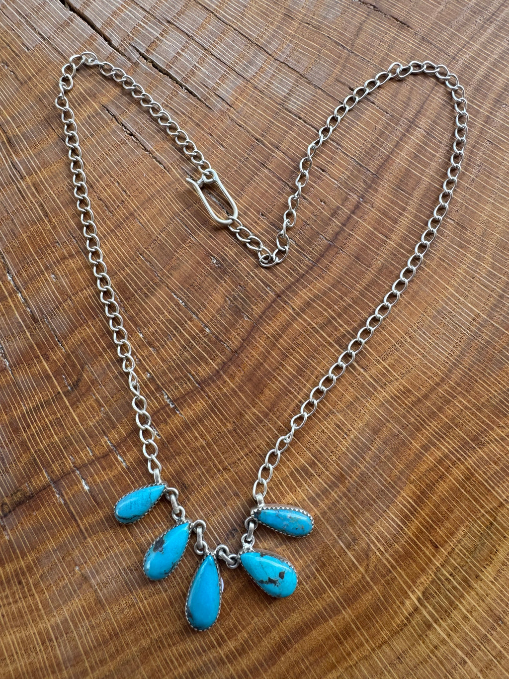 Kingman Turquoise 5-Stone Necklace