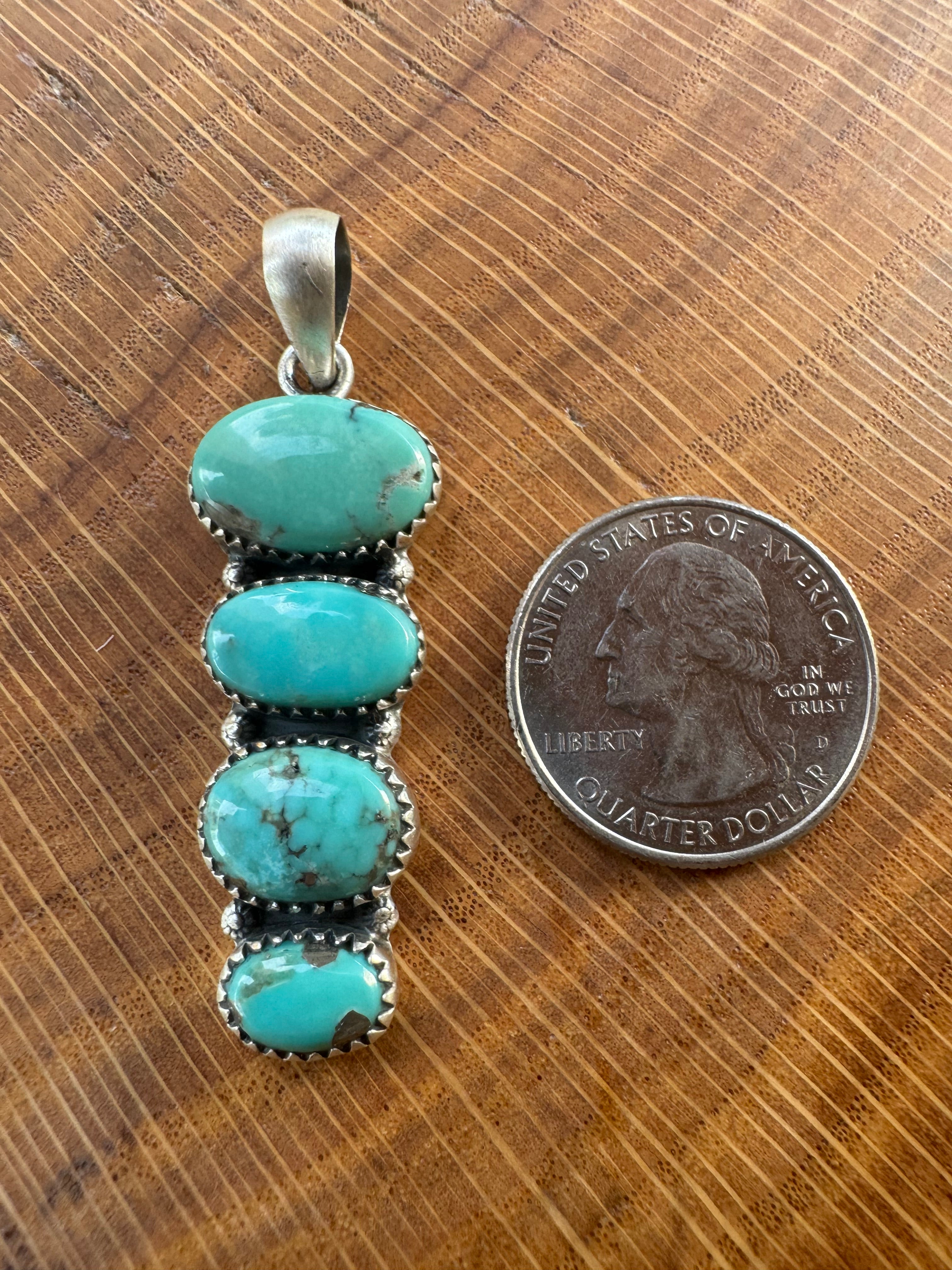 Campitos Turquoise Four-Stone Pendant