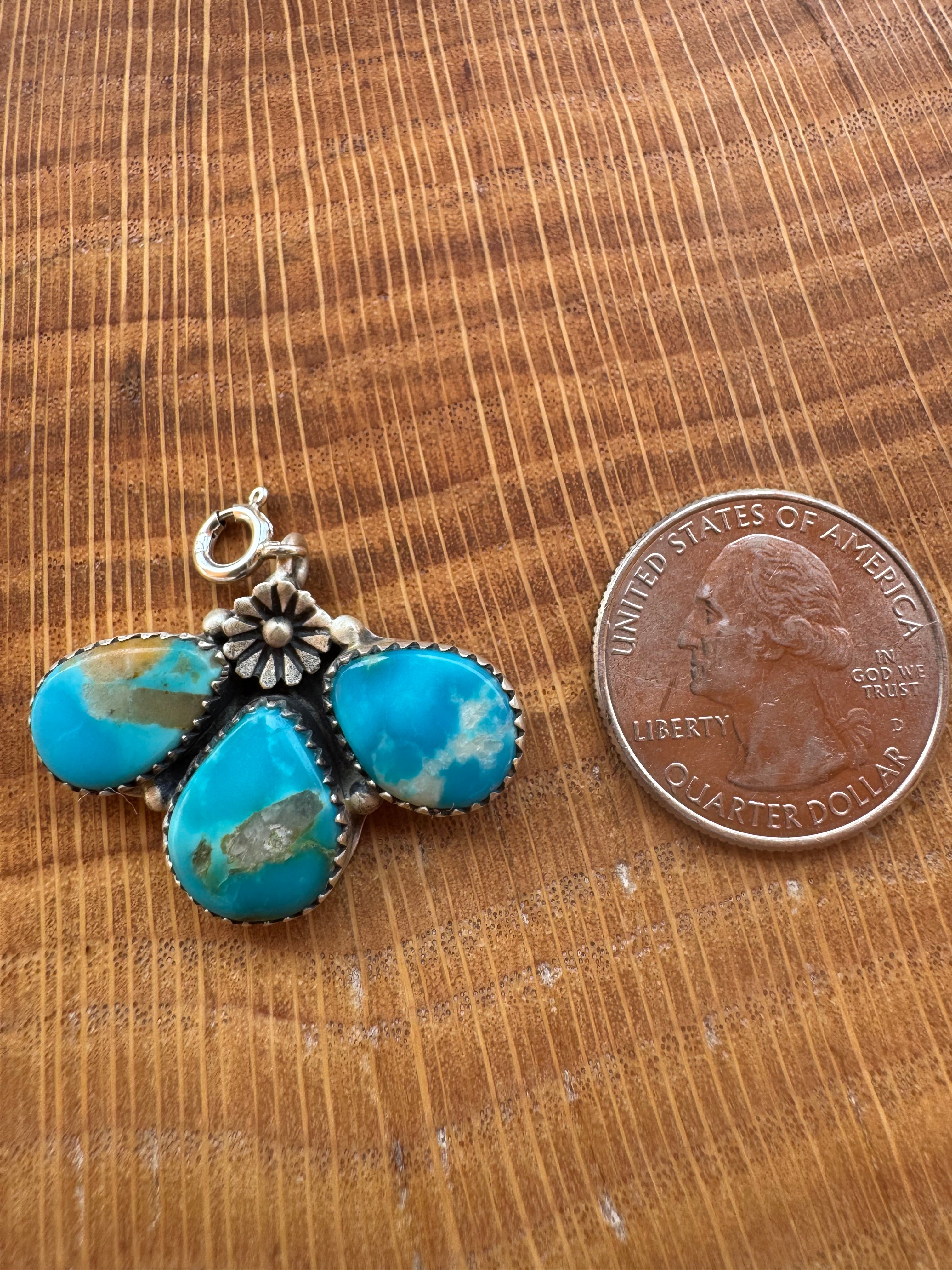 Turquoise Cluster Charm