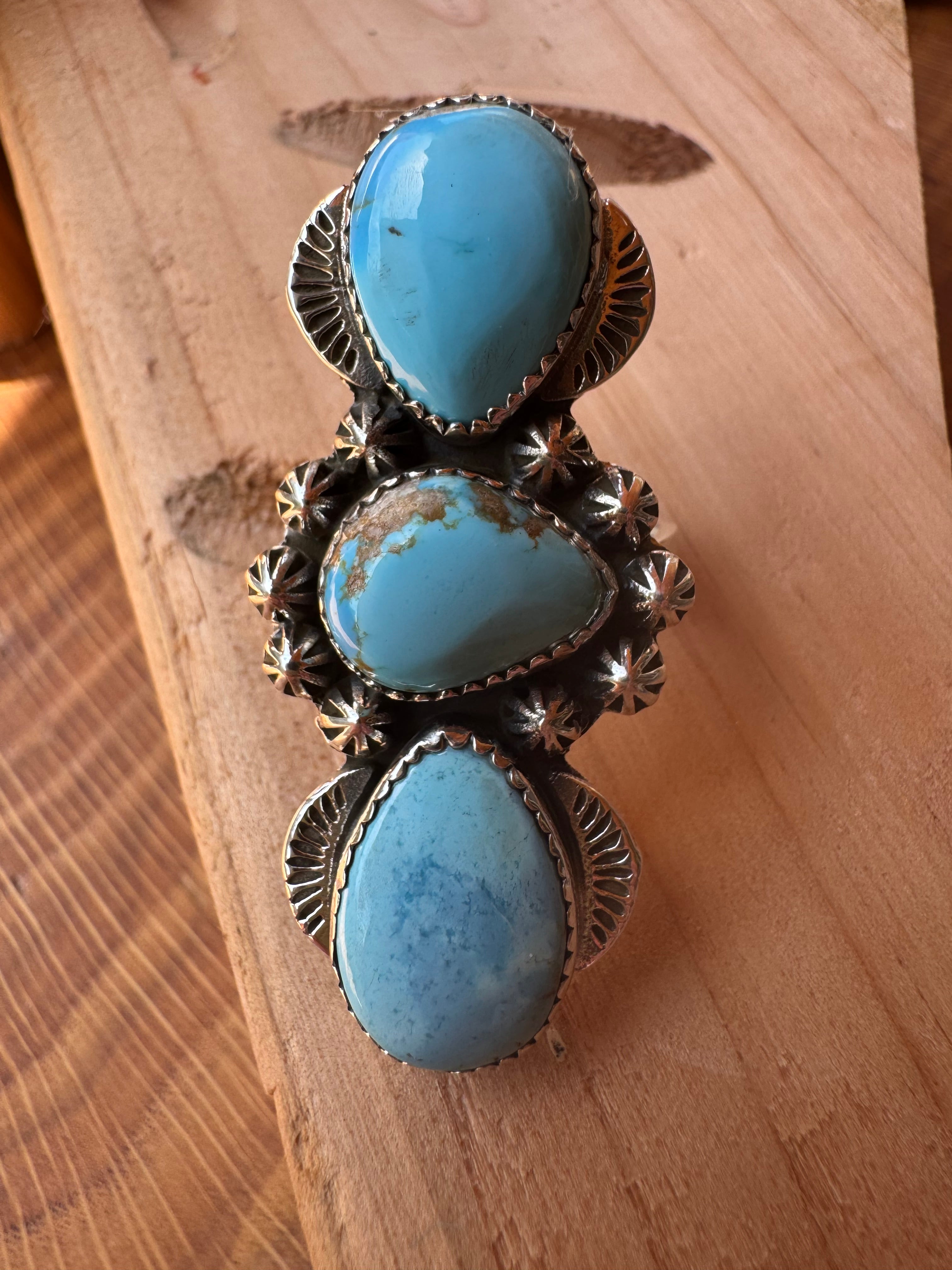 Adjustable Golden Hills Three-Stone Ring