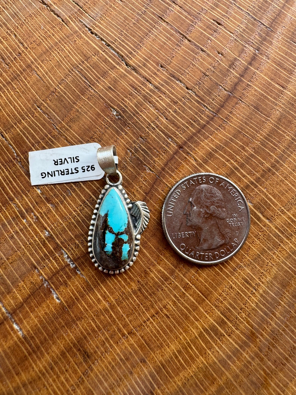 Blackjack Turquoise Sterling Silver Pendant