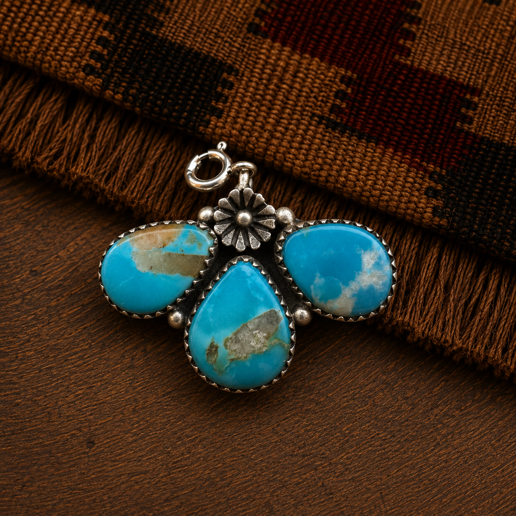 Turquoise Cluster Charm