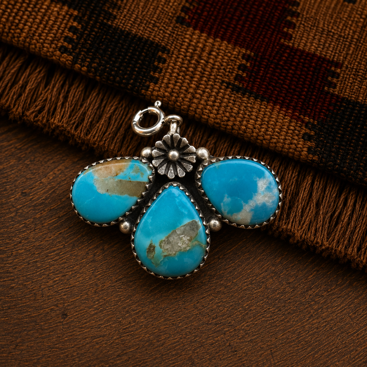 Turquoise Cluster Charm