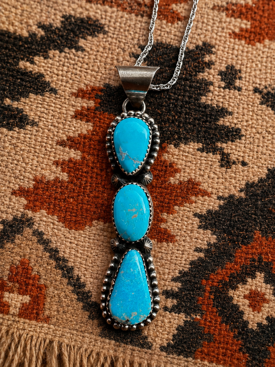 Tia Long 3 Stone Pendant